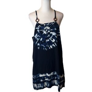 Xhilaration size XL blue tie dye sleeveless dress GUC
